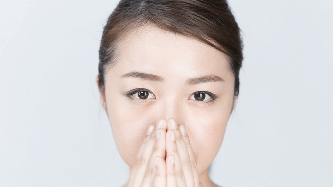 誰にでも起こる生理的口臭画像